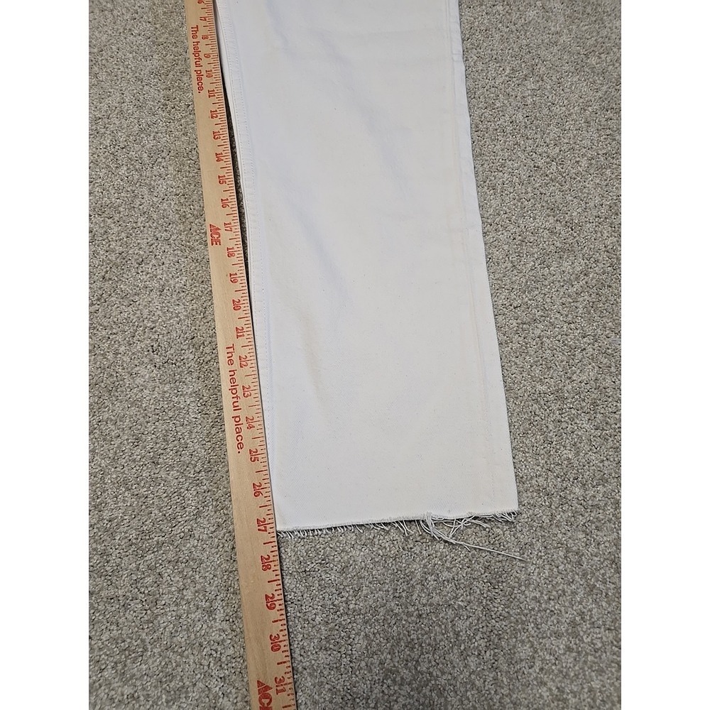 Re/Done High Rise White Jeans - Picture 7 of 7